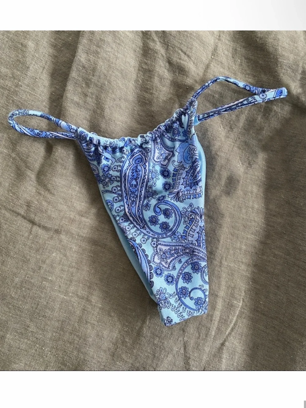 Frankies Bikinis Francesca String Thong Bikini Bottom